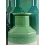 Kép 2/3 - Botella váza világoszöld H:19,2 cm